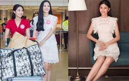 Mới đăng quang chưa đầy 1 tháng, Hoa hậu Trần Tiểu Vy đụng váy áo liên hoàn với cả loạt người đẹp Vbiz