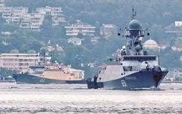 2 tàu tên lửa Kalibr "sát thủ" Nga từng hừng hực khí thế tới Syria rời vị trí chiến đấu
