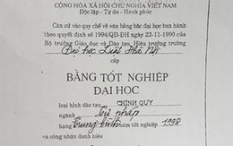 Thẩm phán TAND TP. Thái Nguyên dùng bằng giả thi đại học: “Bác” đề nghị phục hồi bằng cử nhân luật