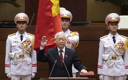 Hình ảnh Chủ tịch nước Nguyễn Phú Trọng tuyên thệ nhậm chức