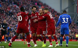 Dồn ép đối thủ vào tuyệt cảnh, Liverpool ngạo nghễ lên đỉnh Premier League