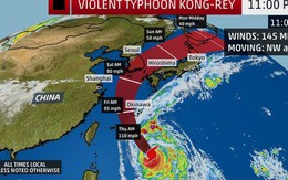 Trami vừa đi, thêm siêu bão Kong-rey trực chỉ Nhật Bản