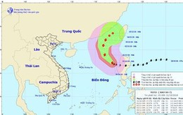 Tin mới nhất về diễn biến bão số 7 trên Biển Đông