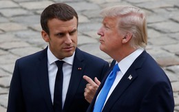 Vừa đáp xuống Paris, ông Trump đã "mắng" Tổng thống Pháp vì ý tưởng "thành lập quân đội riêng của châu Âu"