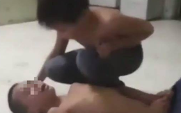Xôn xao hình ảnh bố dạy con gây phẫn nộ ở Hà Nội: Bắt con nằm dưới nền nhà, nhổ nước bọt vào miệng