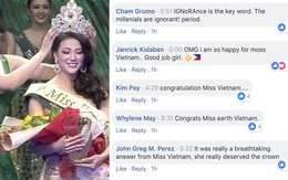 Cư dân mạng quốc tế "phát cuồng" khi Phương Khánh giành vương miện Hoa hậu Trái Đất 2018