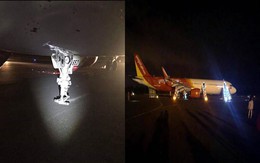 Vụ máy bay Vietjet gặp sự cố: 2 bánh trước bị mất trong quá trình hạ cánh