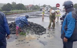 Xử lý cán bộ, ‘trảm’ nhà thầu sửa Quốc lộ 1 hư hỏng đoạn qua Phú Yên