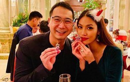 Chụp ảnh tình tứ bên chồng mừng Giáng sinh nhưng Lan Khuê bị fan "soi" hết bụng đến da