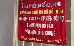 Tờ giấy thông báo lạ trong khu dân cư khiến các chủ nợ giật mình