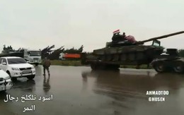 Đặc nhiệm Tiger rầm rầm kéo về đông Damascus: Lần đầu tiên xe tăng T-90 ồ ạt xung trận