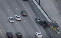 Màn rượt đuổi nghi phạm trên cao tốc như phim hành động của cảnh sát Mỹ