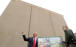 Tổng thống Trump đi thị sát mẫu tường biên giới ngăn Mỹ-Mexico