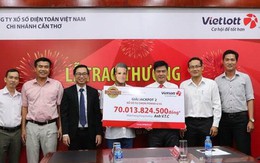 Trao giải cho người trúng Jackpot 2 kỷ lục hơn 70 tỷ đồng ở Cần Thơ