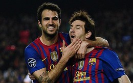 Cesc Fabregas: 'Tôi phải đổi bạn tập vì Messi khiến tôi xấu hổ'