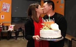 Thanh Thảo hạnh phúc ‘khoá môi’ bạn trai Việt kiều trong tiệc sinh nhật sớm