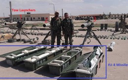 Cận cảnh số vũ khí QĐ Syria thu giữ của phiến quân ở Qalamun: Có tên lửa Mỹ, Trung Quốc