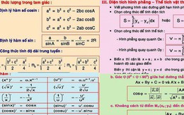 Xem lại loạt công thức Toán học ngày trước, cư dân mạng thắc mắc tại sao mình có thể đỗ Tốt nghiệp, ĐH?