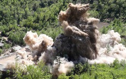 [Video] Hình ảnh đầu tiên về vụ phá hủy bãi thử hạt nhân Punggye-ri, Triều Tiên