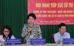 Bà Phan Thị Mỹ Thanh vẫn tiếp xúc cử tri với vai trò trưởng đoàn ĐBQH