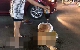 Đánh ghen kinh hoàng: Cô gái bị nhóm phụ nữ lột đồ, đổ nước mắm, muối ớt lên người giữa đường