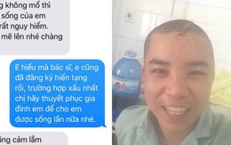 Trước ca mổ sinh tử, nụ cười cùng quyết định của chàng trai gây “bão like” trên mạng xã hội