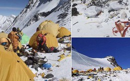 Những hình ảnh gây shock: Đỉnh Everest danh giá giờ đã trở thành bãi rác cao nhất thế giới