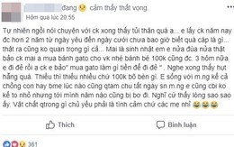 Chưa bao giờ được tặng quà, vợ gợi ý chồng mua bánh sinh nhật 100 nghìn cũng bị gạt đi vì "để tiền đi đẻ"