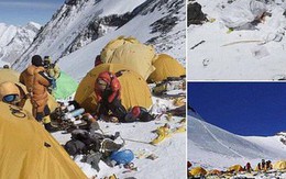 Những hình ảnh gây shock: Đỉnh Everest danh giá giờ đã trở thành bãi rác cao nhất thế giới