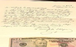 Ăn trộm biển báo giao thông từ 75 năm trước, cụ ông gửi thư xin lỗi kèm tiền bồi thường cho lỗi lầm thời “trẻ trâu”