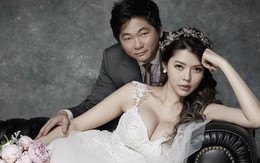 Bộ ảnh cưới cố tình khoe vòng 1 ngộp thở của siêu mẫu xứ Đài bên chồng đại gia "kém sắc"