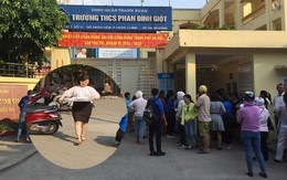 Xác định được người phụ nữ bê phở vào điểm thi trường THCS Phan Đình Giót