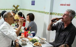 Xem lại clip đầu bếp nổi tiếng Anthony Bourdain ăn bún chả cùng Tổng thống Obama ở Hà Nội