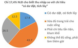 ¼ số người lao động bức xúc vì lương thấp, không có thêm các khoản phụ cấp