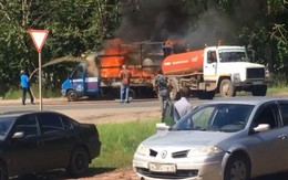 Nga: Xe cứu hỏa không đến kịp, xe hút hầm cầu phải xung phong ra dập lửa