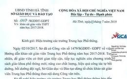 Gây bức xúc dư luận, Sở GD&ĐT Hà Tĩnh dừng thi sát hạch giáo viên