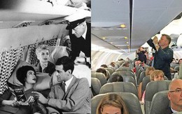 Hình ảnh cho thấy những đổi thay trong các chuyến bay xưa và nay