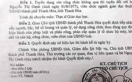 Đề xuất hủy quyết định bổ nhiệm sai 6 lãnh đạo TP Thanh Hóa