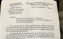 Vụ gần 300 giáo viên có nguy cơ mất việc: Huyện Thanh Oai quyết chấm dứt hợp đồng