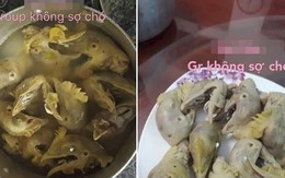 Bố bảo vào bếp dọn cơm, chàng trai "tá hỏa" khi thấy món ăn trong nồi