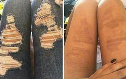 Mặc jeans rách ra đường bất chấp nắng nóng, chị em nhận cái kết đau đớn bởi "thời trang không phang nổi thời tiết"