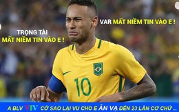 Neymar lại nhận đủ đàm tiếu vì quen thói ăn vạ