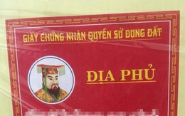 Giấy chứng nhận quyền sở hữu đất đặc biệt nhất từ trước đến nay xuất hiện trên mạng xã hội