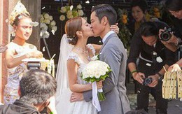 Đám cưới hot nhất Cbiz hôm nay: Trịnh Gia Dĩnh trao nụ hôn ngọt ngào cho bạn gái Hoa hậu trong hôn lễ triệu đô