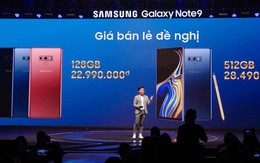 Samsung Galaxy Note9 gây bất ngờ tại Việt Nam với giá tốt hơn dự kiến gần 2 triệu cùng nhiều ưu đãi khủng