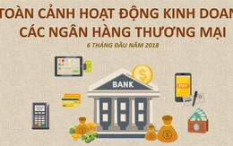 [Infographic] Toàn cảnh hoạt động kinh doanh các ngân hàng nửa đầu năm 2018