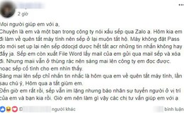 Vô tình bị lộ tin nhắn ''nói xấu sau lưng'', sếp vẫn tươi cười nhưng nói một câu mà khiến cô nhân viên sợ hãi