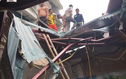 Đứt cáp cẩu toà nhà 33 tầng ở Hà Nội, vật liệu rơi xuyên thủng mái nhà điều hành