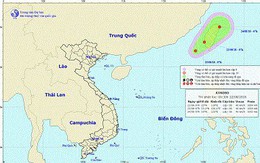 Xuất hiện áp thấp nhiệt đới ở Đông Bắc Biển Đông