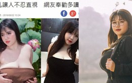 Cô gái Hải Dương sở hữu vòng một khủng bỗng xuất hiện trên báo Đài Loan